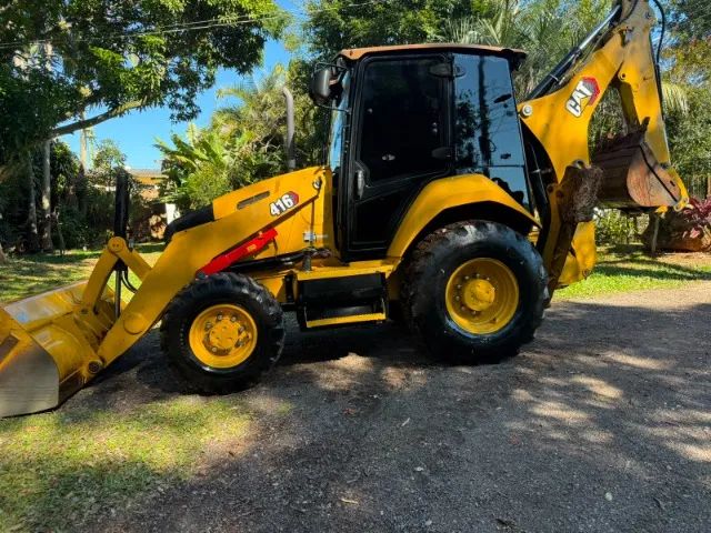 Retro Escavadeira Caterpillar 416F Ano 2021 4.000 Horas Maquina Impecável 