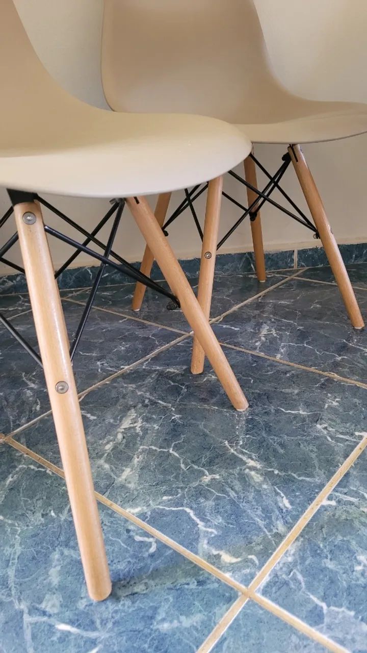  5 Cadeiras eifel para mesa de jantar 
