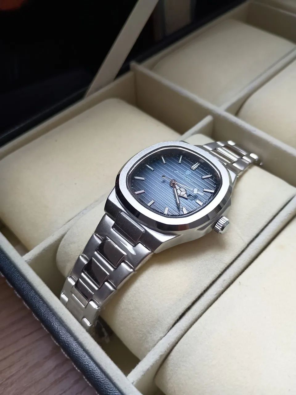 Relógio Poedagar Nautilus Premium azul - Foto 3