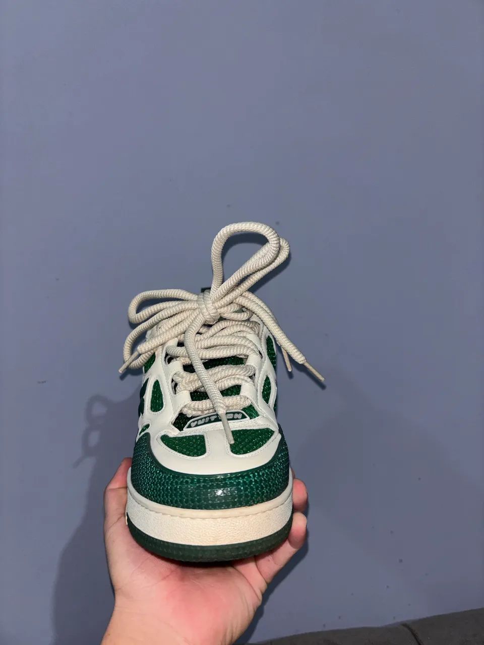 Tênis Louis Vuitton LV Skate Verde - Foto 3