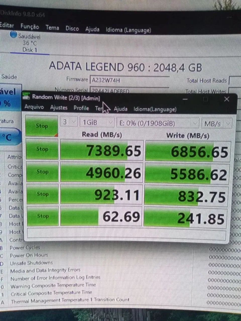 SSD nvme Adata Legend 960 2tb - Foto 6