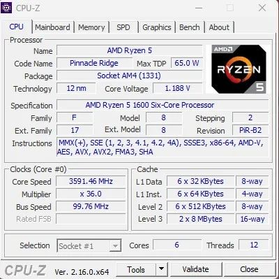 KIT Processador AMD Ryzen 5 1600 + Placa Mãe Asus Prime A320M (Usado em Ótimo Estado) - Foto 5