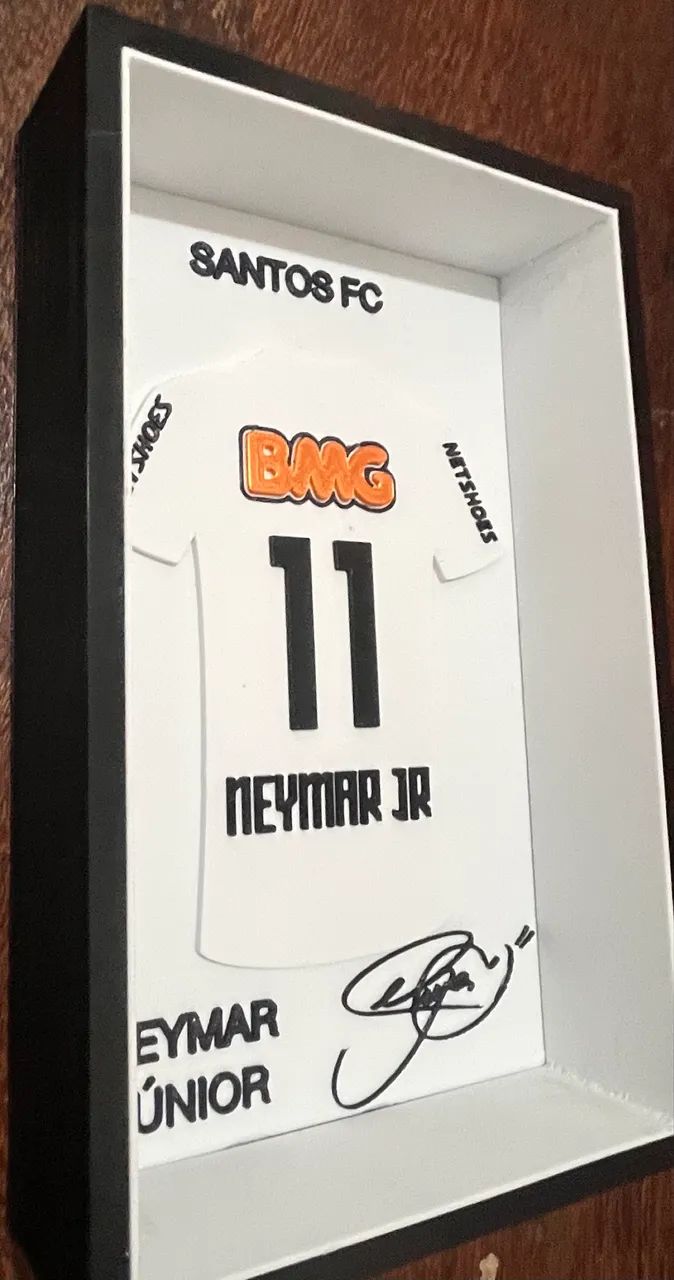 Quadro Camisa Santos Neymar 2011  - Foto 3