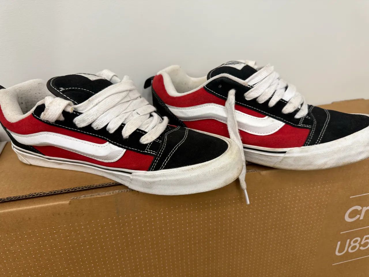 Tenis vans Knu Skull Red - Foto 4