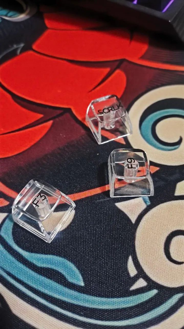 TECLAS/KEYCAPS TRANSPARENTES PARA TECLADO - Foto 2