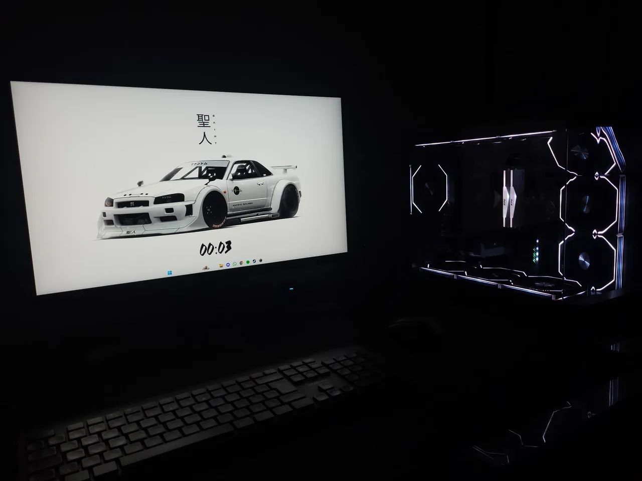 Pc gamer completo Ryzen 5500 + 16gb de ram e Rtx 5060 8bg