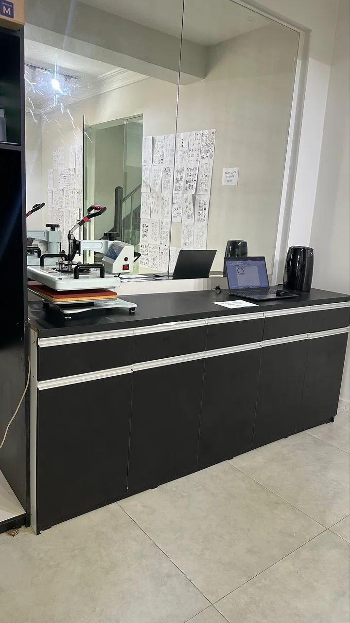 Balcão de MDF preto  - Foto 4