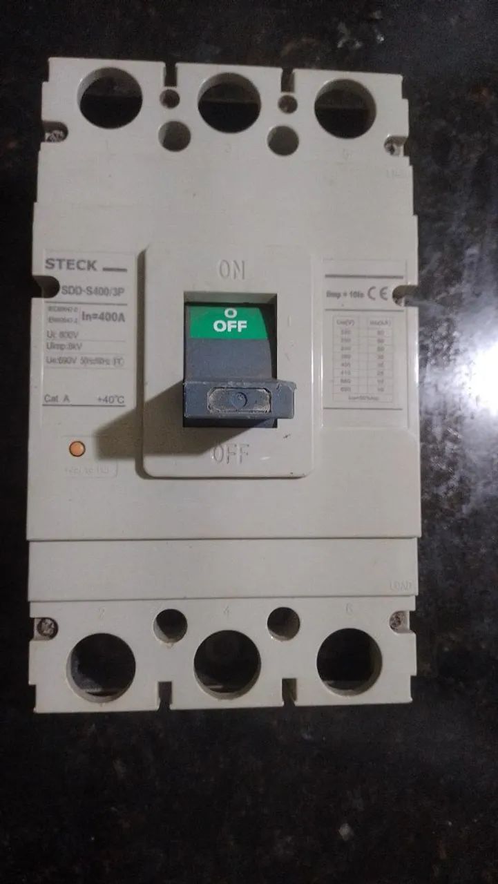 Vendo um excelente disjuntor da marca steck 400A - Foto 3