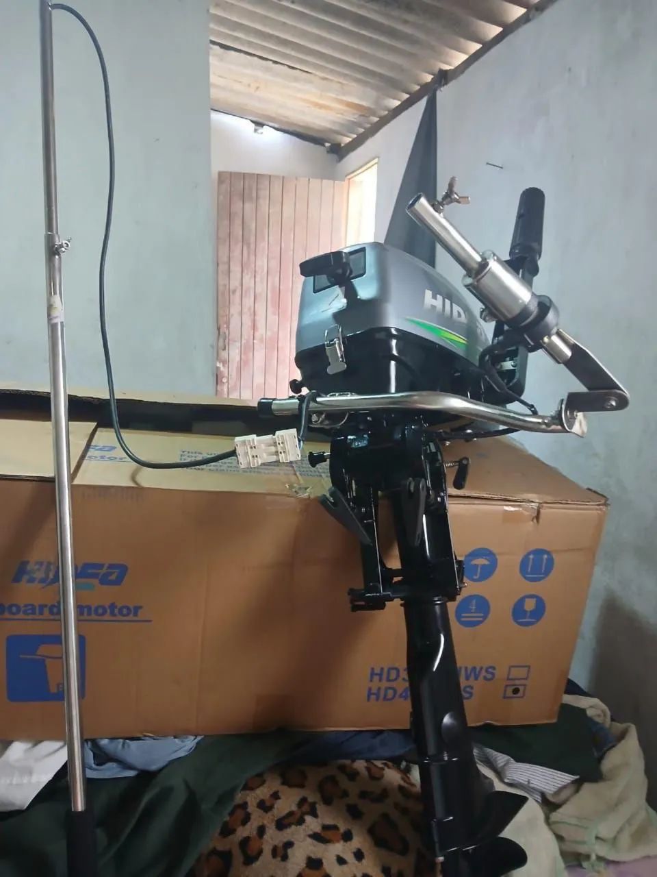 Motor Hidea 4HP com Haste de Aceleração e tanque com abastecimento remoto. - Foto 2