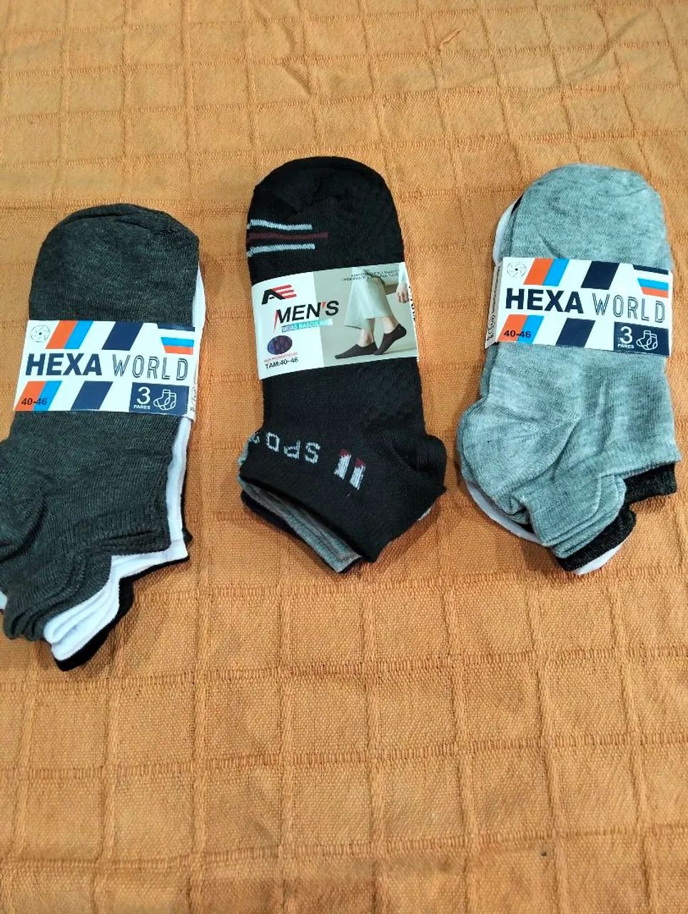 Kit com 3 meias femininas e masculinas  - Foto 5