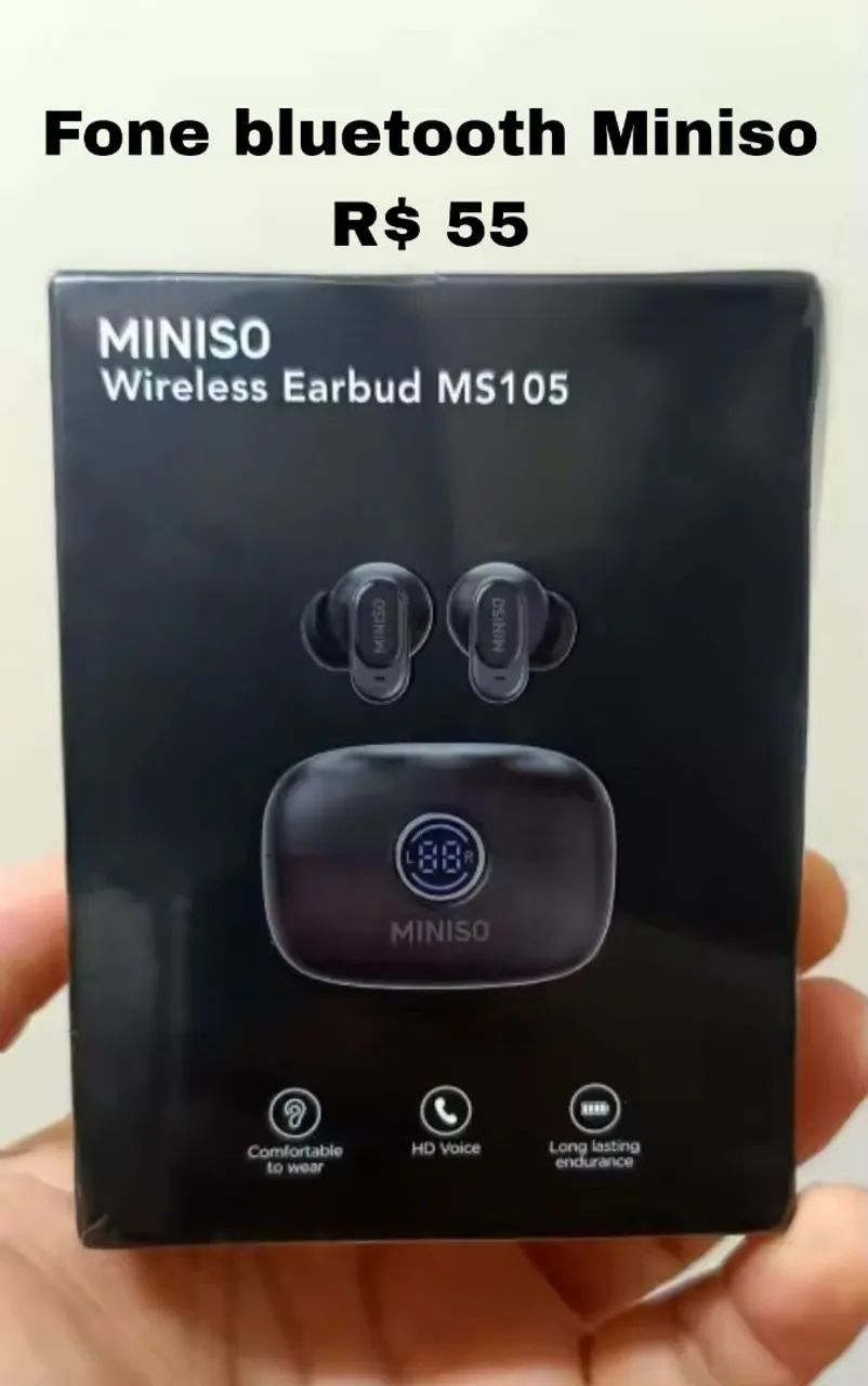 Fone bluetooth Miniso R$ 55 - Foto 5