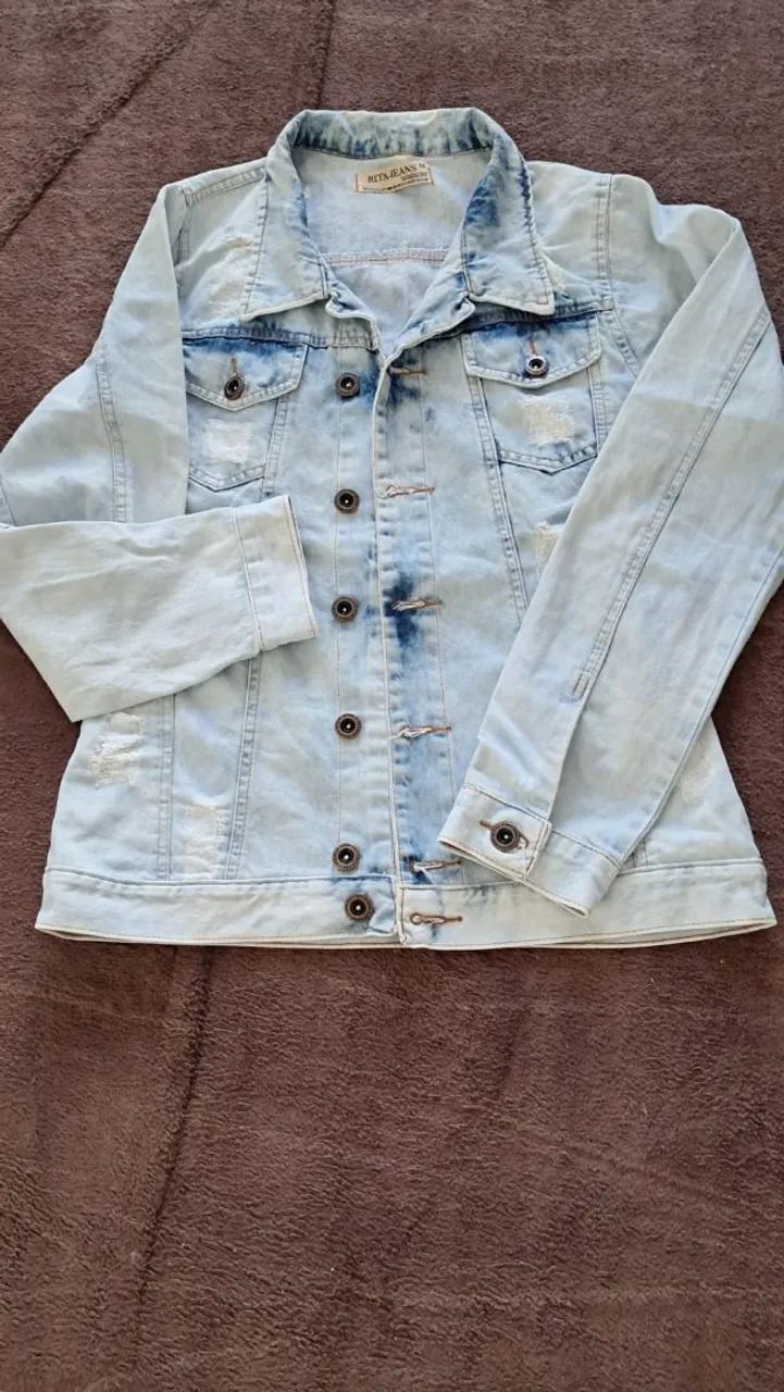 Jaqueta jeans tamanho G
