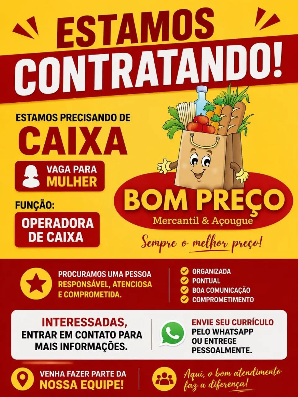 Operadora de caixa