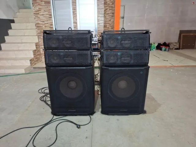 Som profissional Line Array Oneal + Subwoofer + Painel de controle 1