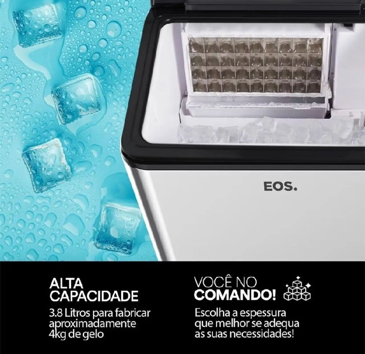Máquina de gelo eos 35 kg Ice compact inox - Foto 2
