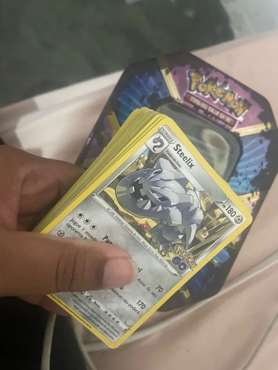 Bulk de cartas pokémon borda amarela