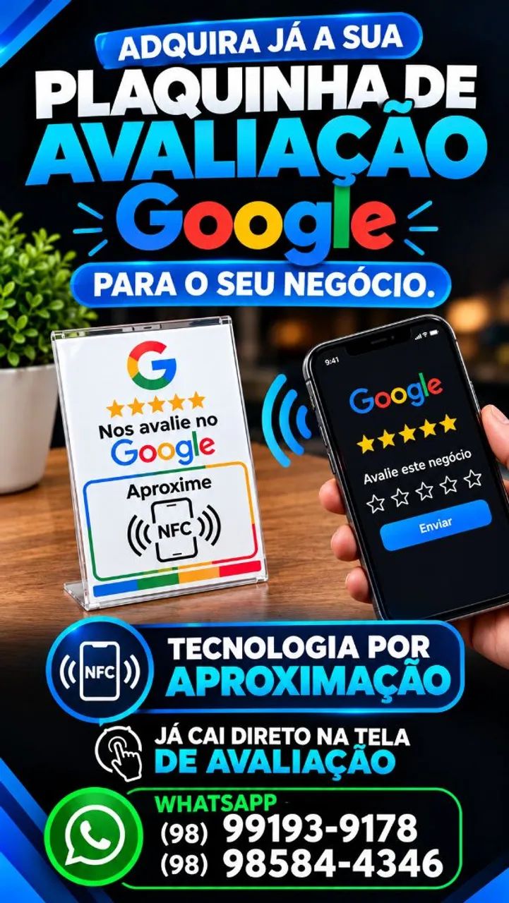 PLAQUINHAS DE AVALIAÇÃO DO GOOGLE - ENTREGA GRÁTIS  - Foto 2
