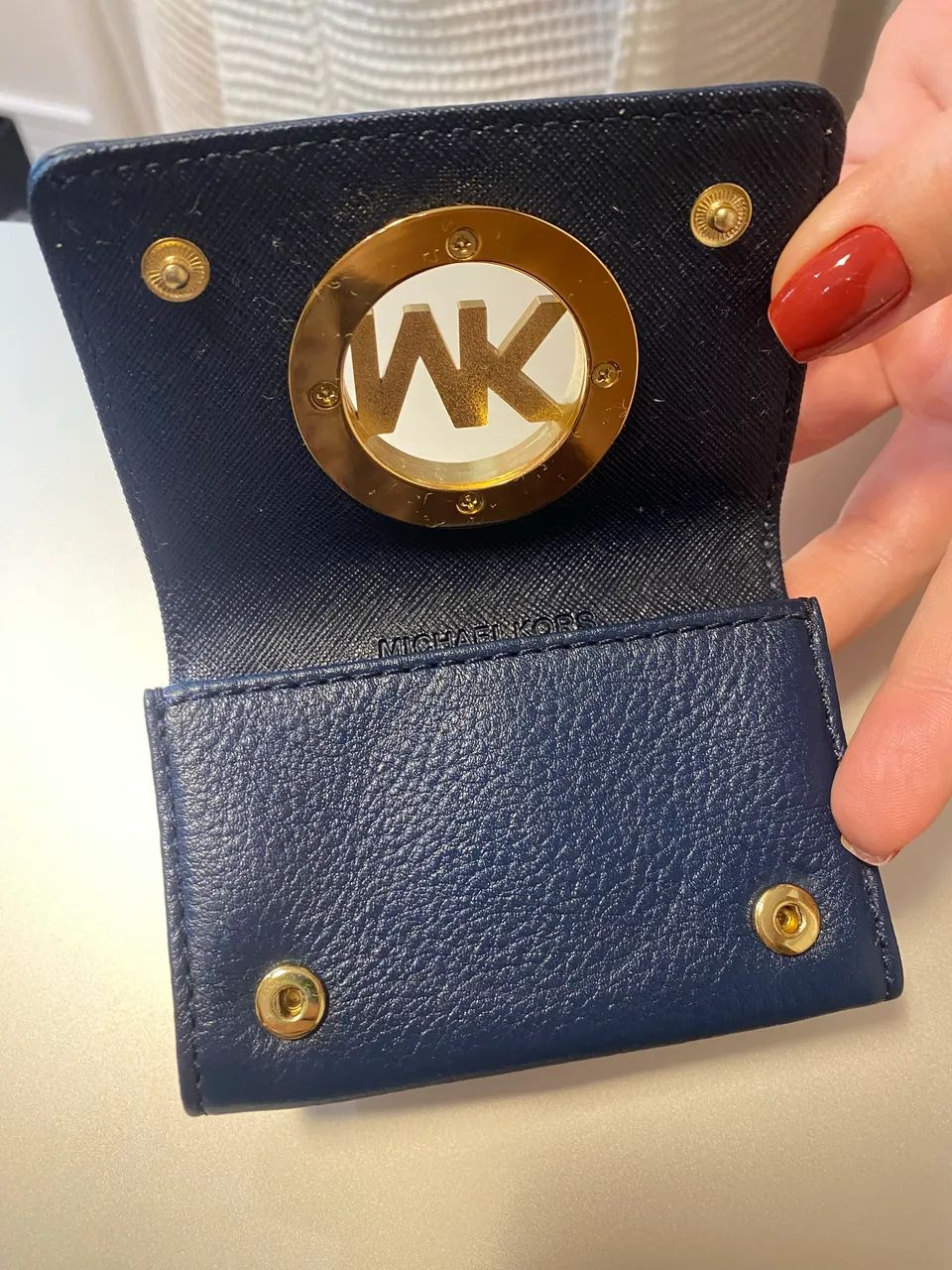 Carteira Michael Kors Azul  - Foto 3