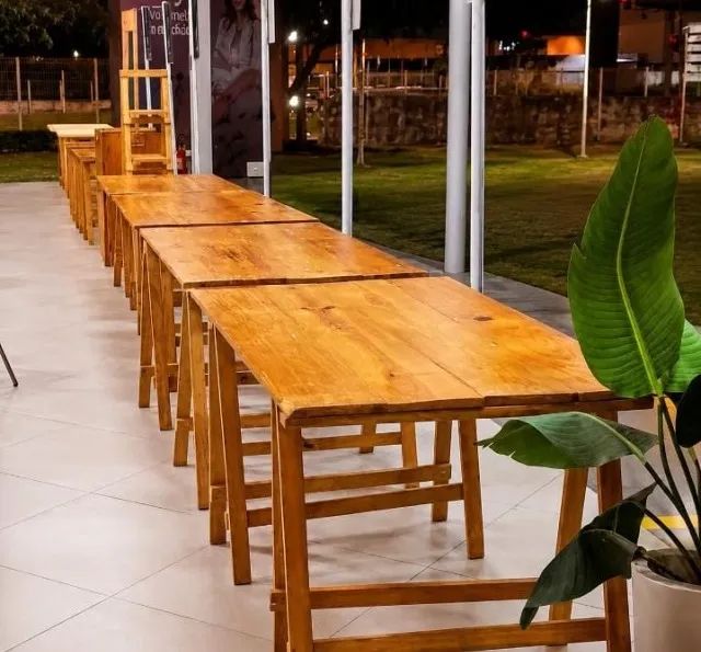 Mesa de Madeira Desmontável - Foto 2