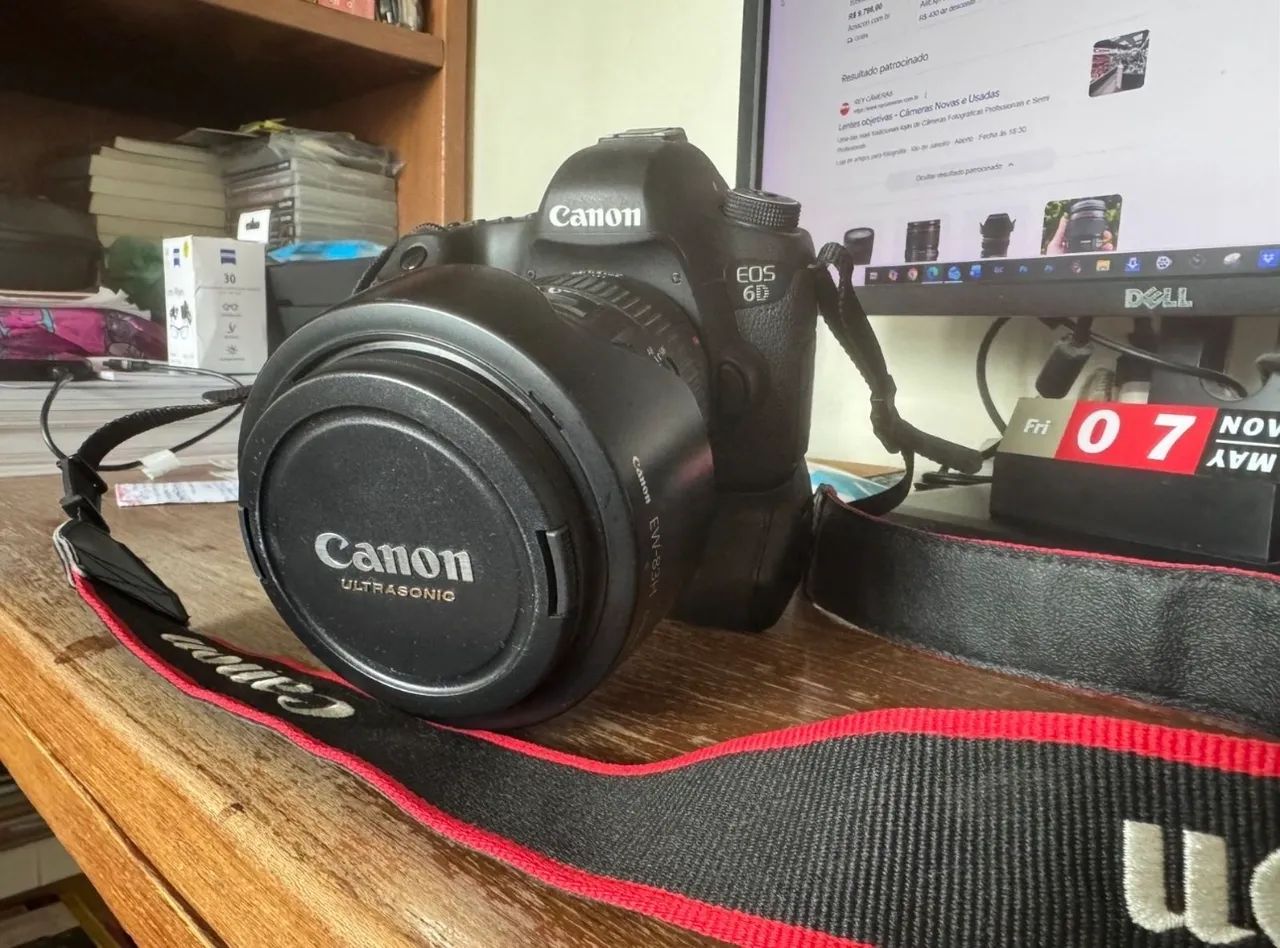 Canon EOS 6D Full Frame + Lente Canon EF 24-105mm f/4L IS USM