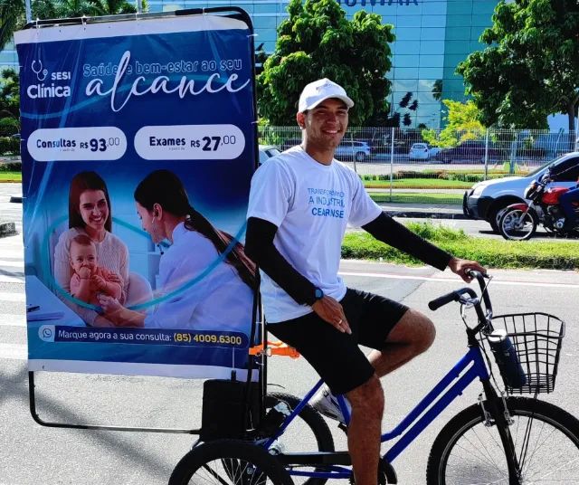 AÇÃO DE BIKEDOOR EM FORTALEZA E REGIÃO METROPOLITANA - Foto 2