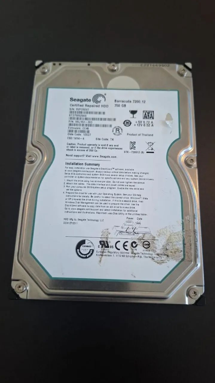HD de 750GB