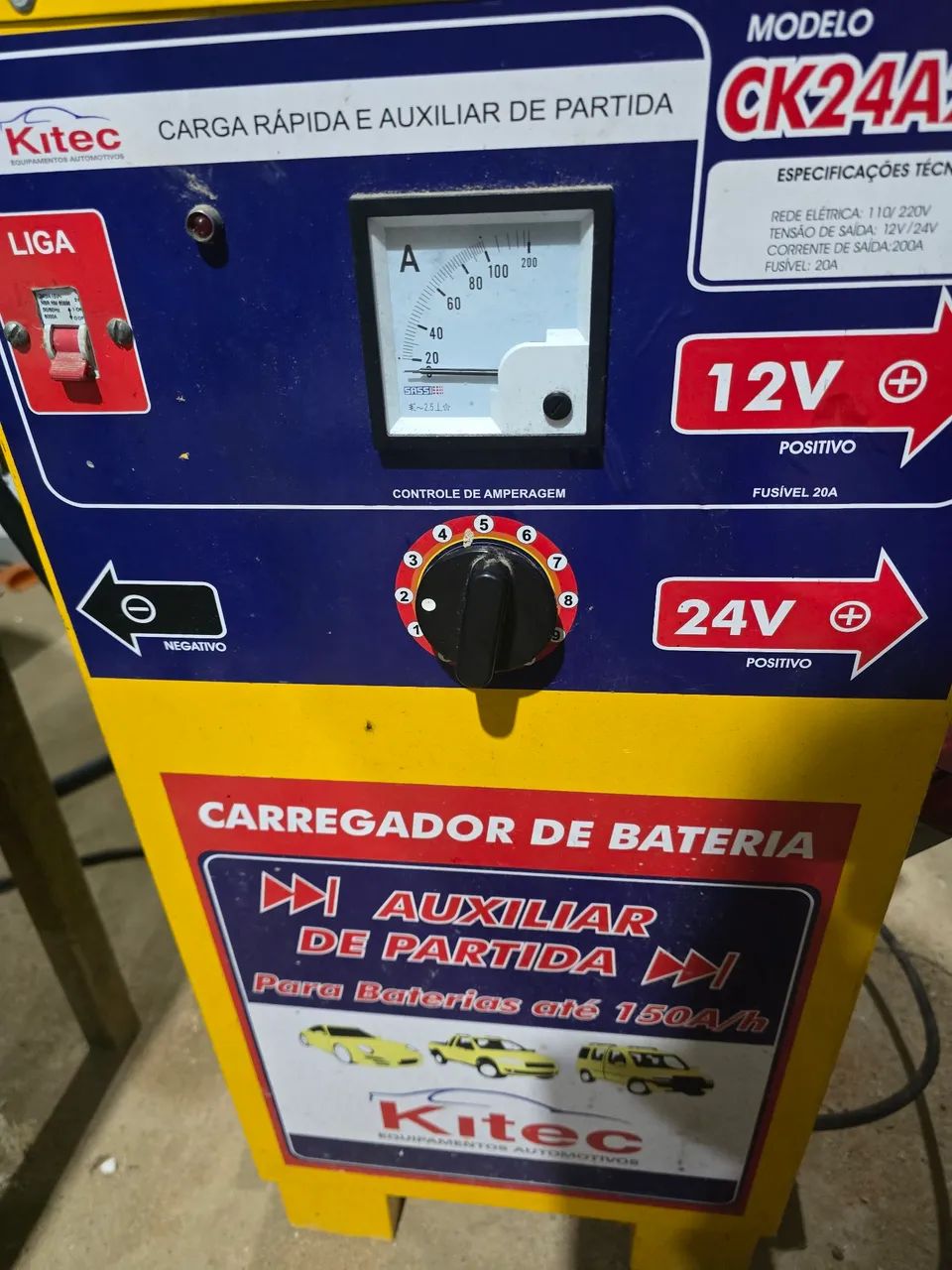 CARREGADOR DE BATERIA 150A/H