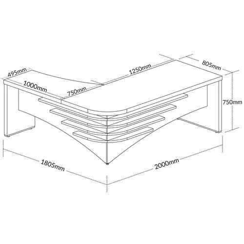 Mesa de escritório escrivaninha tamburato NOVA E COM NF - Foto 3