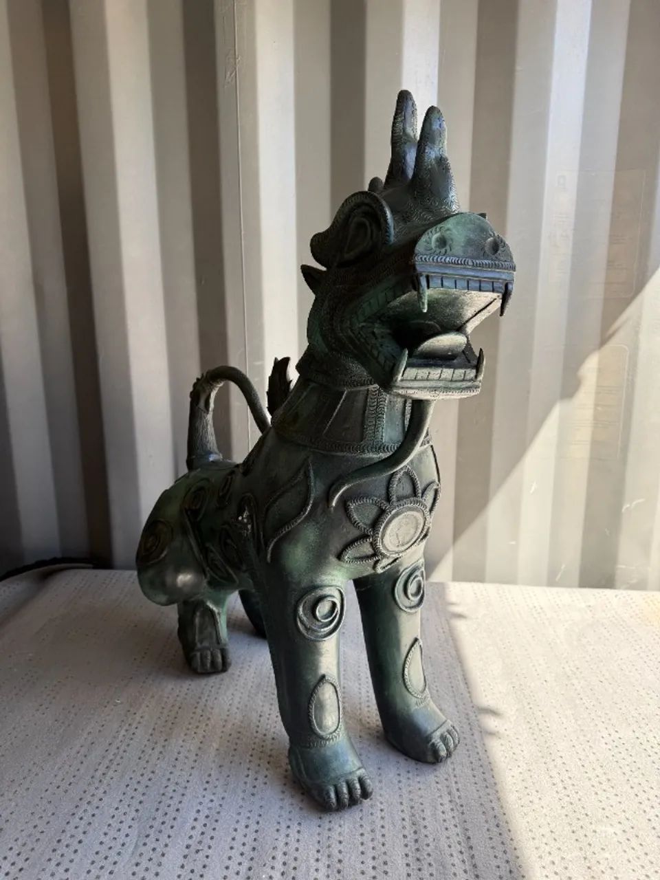 Estátua em Bronze Foo Dog - Foto 2
