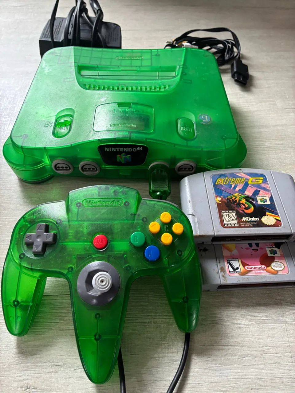 Nintendo 64 green 