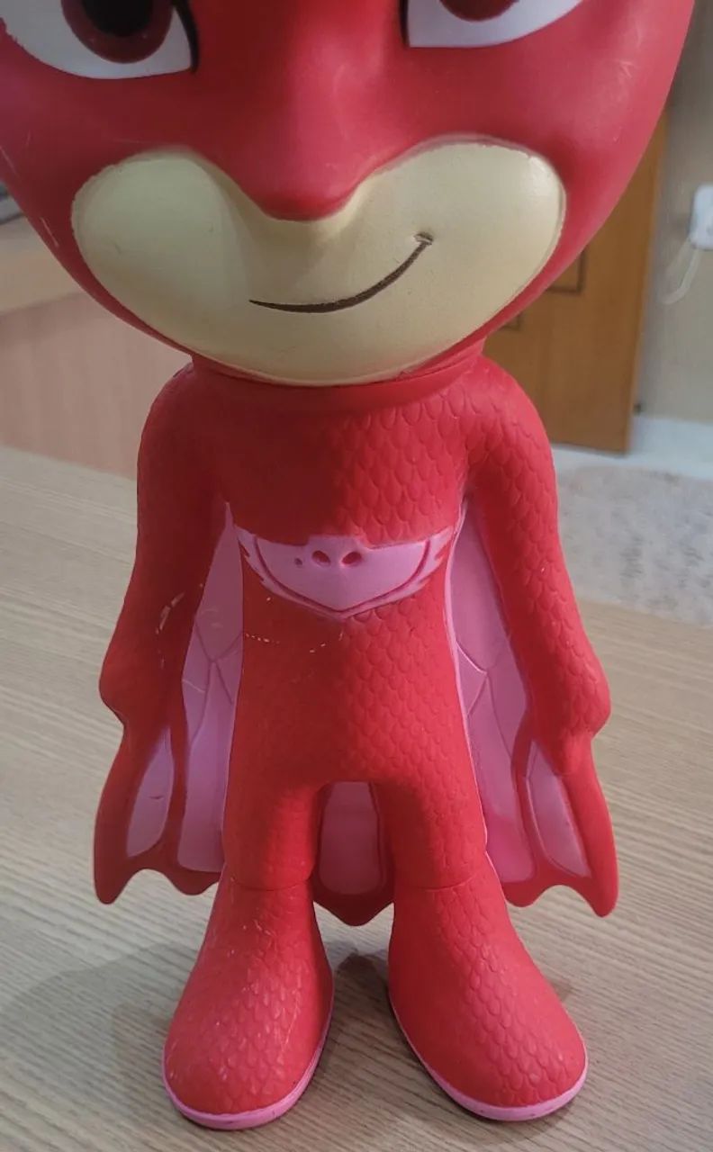 Boneco Usado Corujita de Vinil 40cm de Altura (Detalhes na Pintura ) - Foto 4