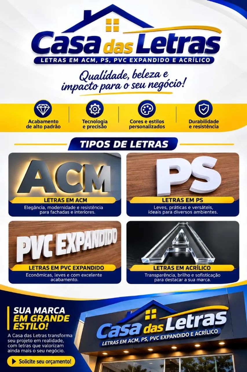 Letras em relevo -Comunicação visual- gráfica- plotagens  - Foto 2