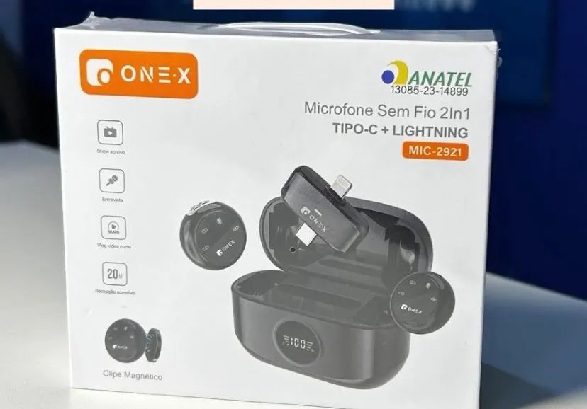 Microfone lapela iPhone 