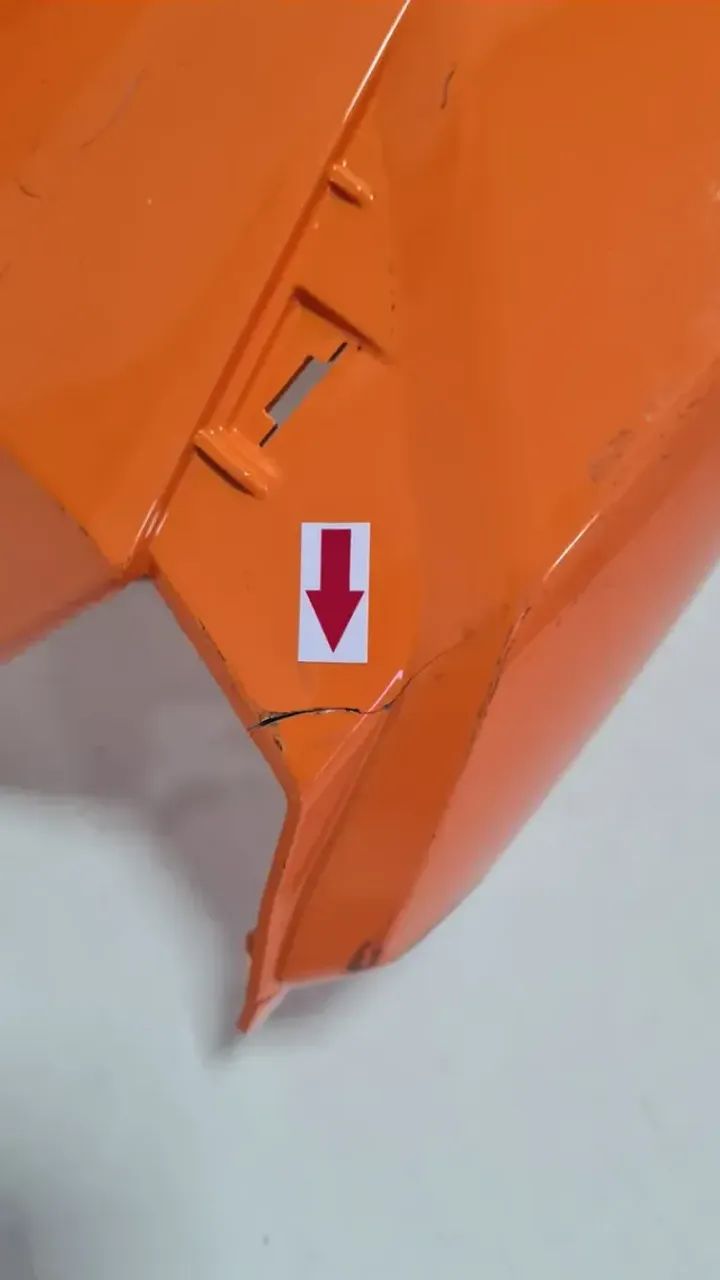 Carenagem Capa Tanque Esq Cg 160 Fan Titan 25/25 C/det 61336 Laranja - Foto 2