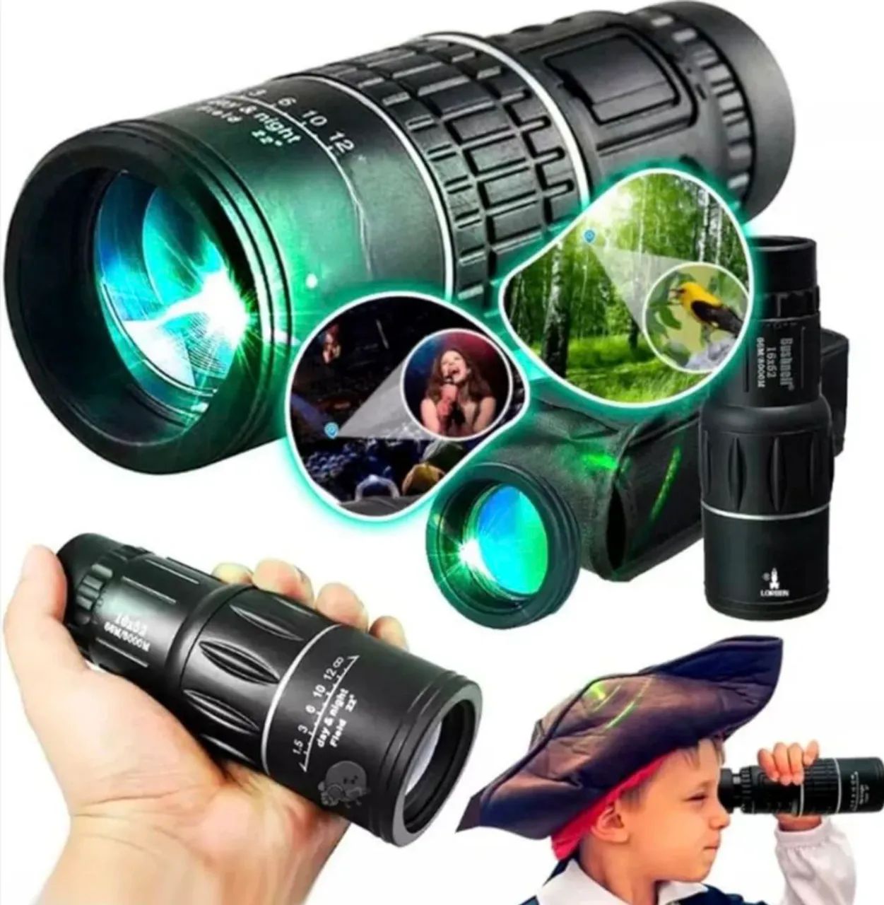 6 monóculos novos, na caixa - Foto 2