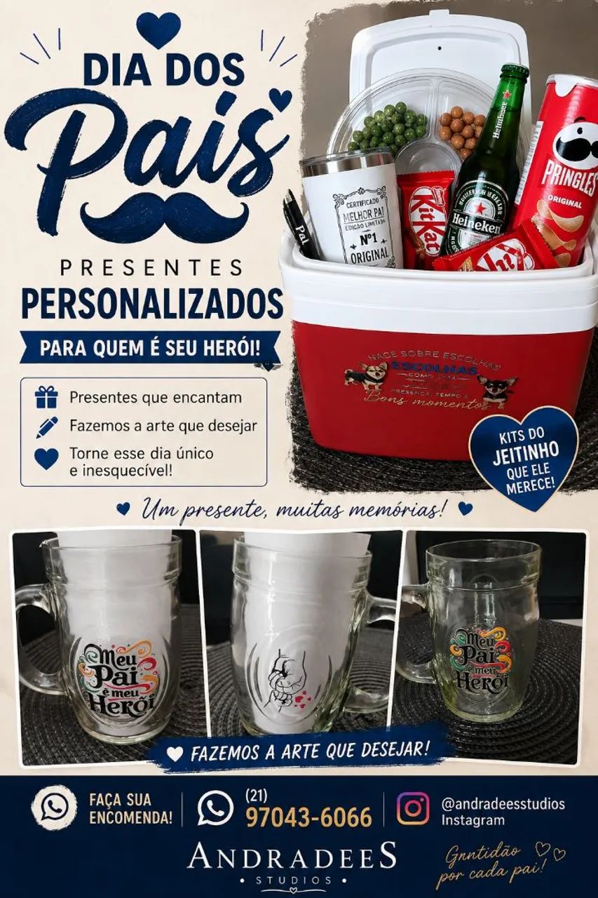 Sublimação para dia dos pais 