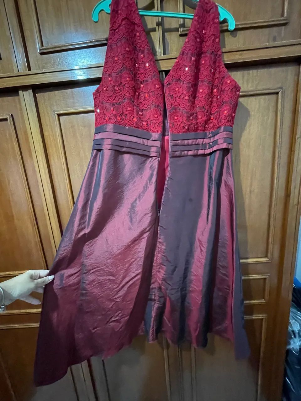 Vestido de festa vinho - Foto 5
