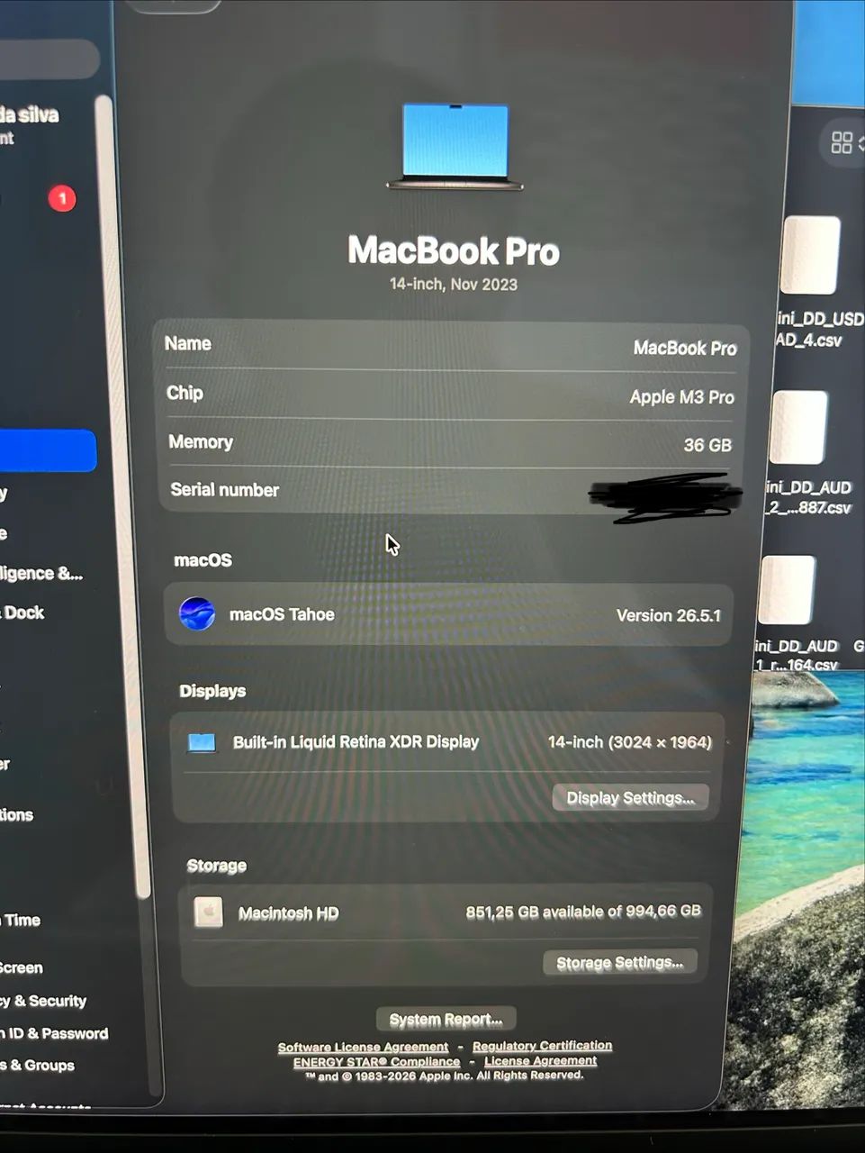 MacBook Pro M3 Pro 36gb ram 1tb ssd 14 polegadas - Foto 3