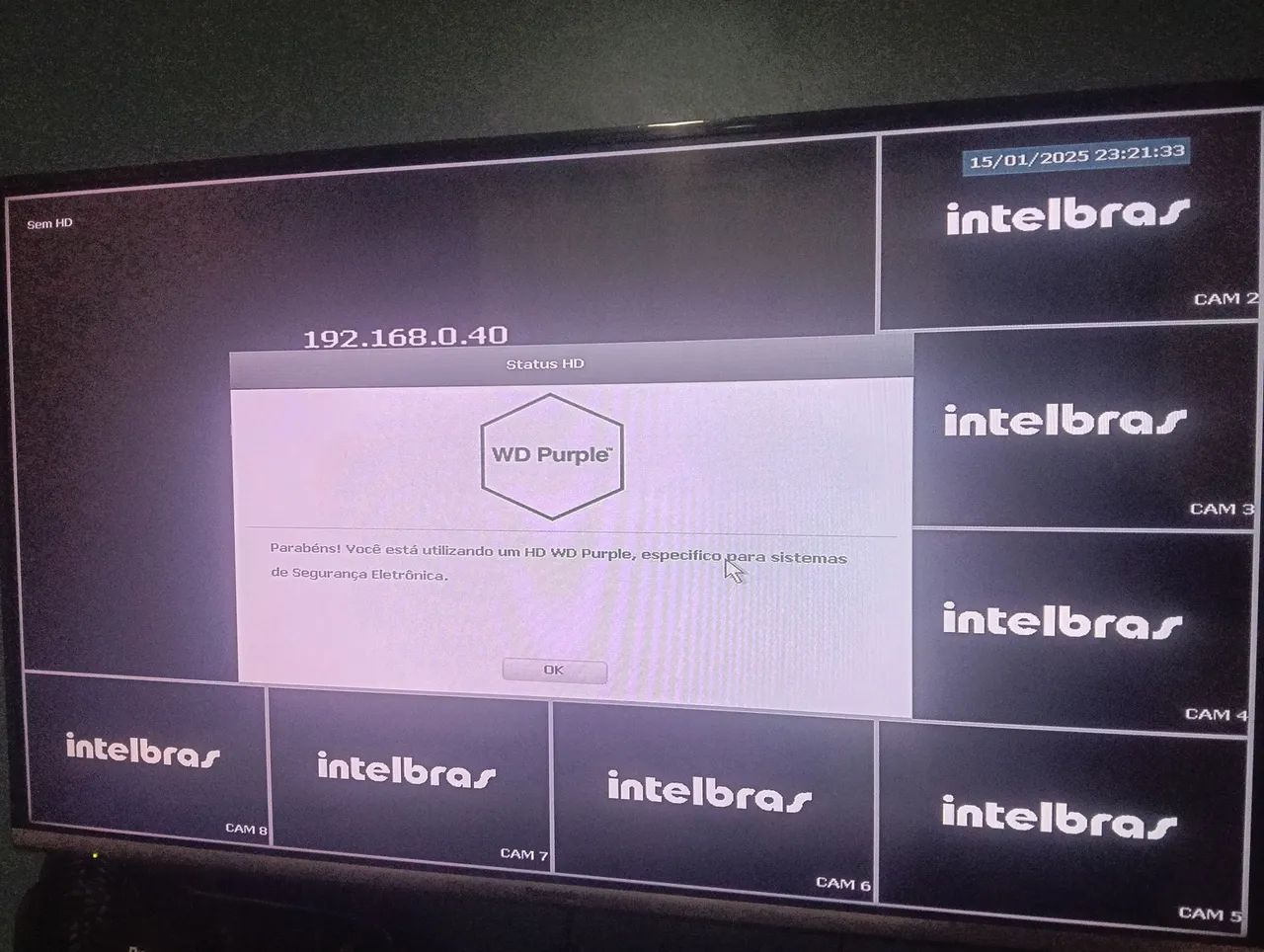 DVR Intelbras MHDX 1008 com HD 1000 gigas - Foto 5