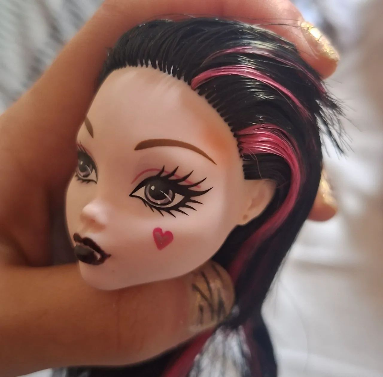 Cabeça Draculaura Monster High sucata - Foto 2