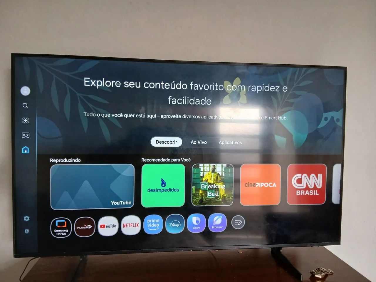 TV smart 50 polegadas 4k comando por voz Samsung 