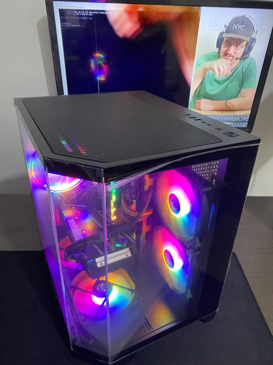 CPu Gamer Intel core i3 10100 16GB RGB NVMe 512gb Nvidia Rtx 2060