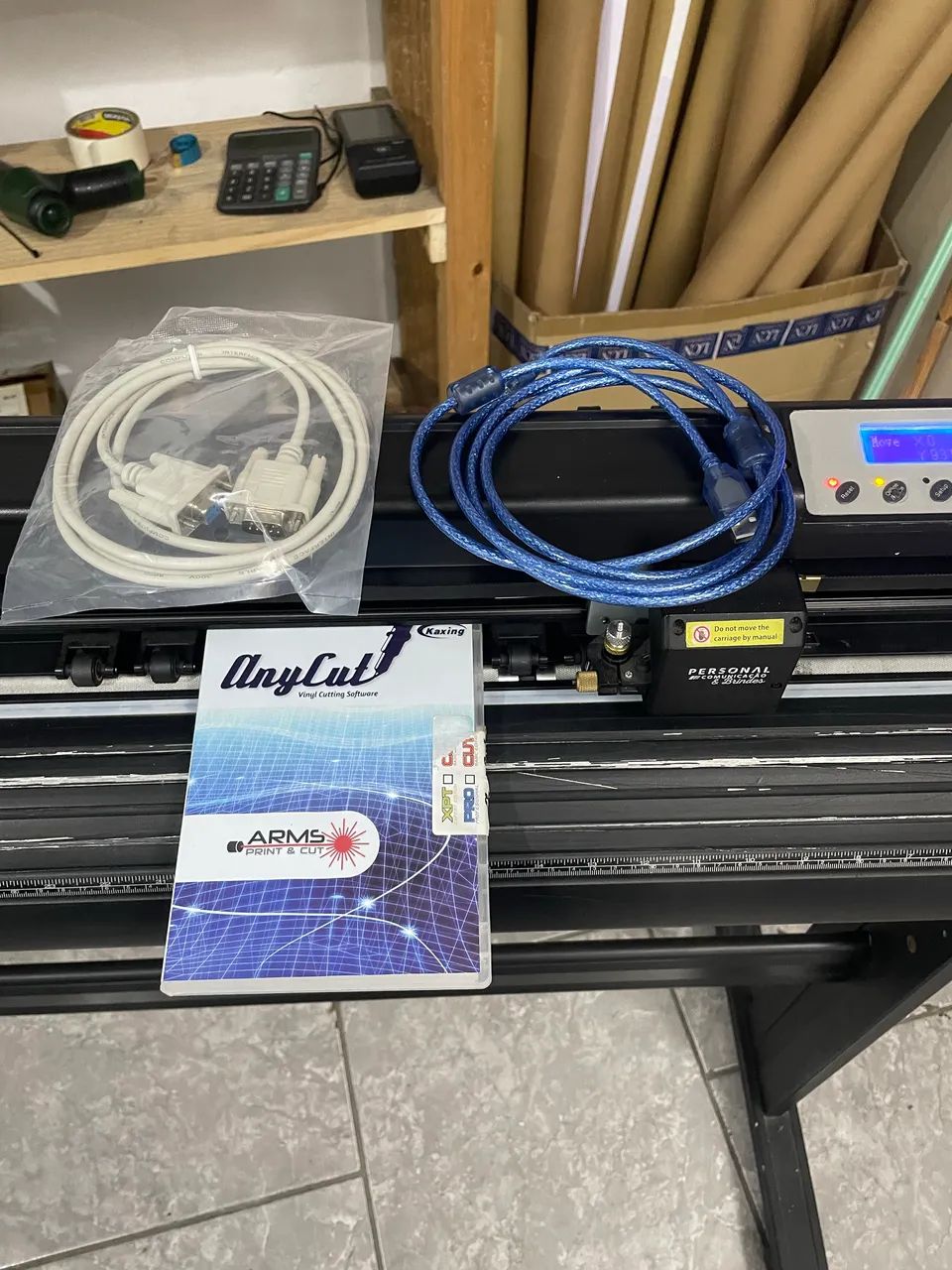 Plotter de recorte 1,5m mira laser - Foto 5