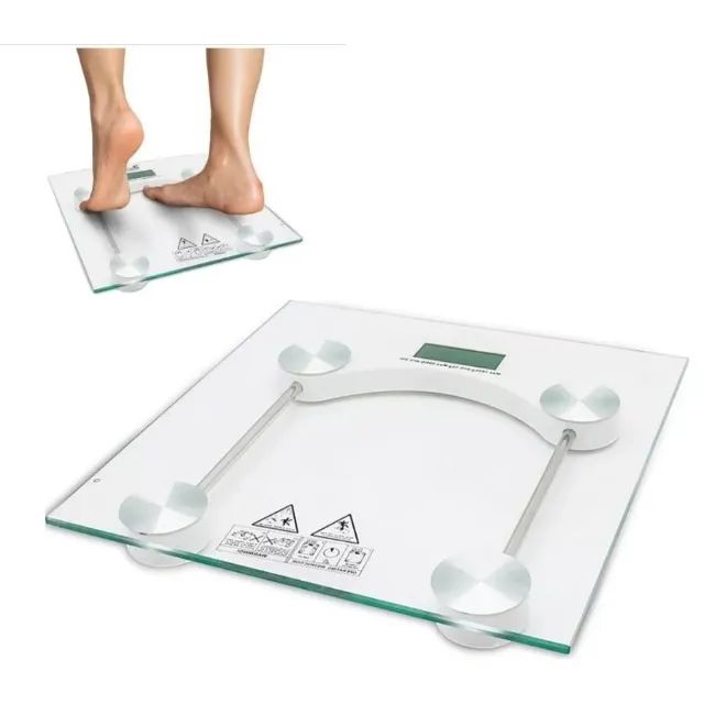 BALANÇA DIGITAL VIDRO TEMPERADO ATÉ 180kg