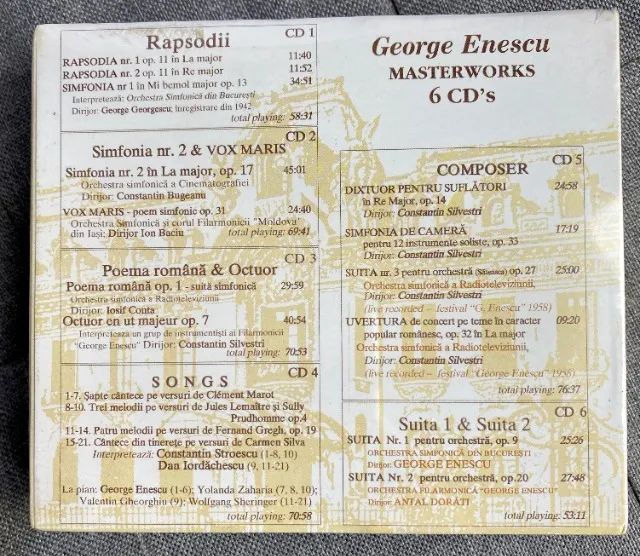 GEORGE ENESCU MASTER WORKS 6 CDs - Foto 3