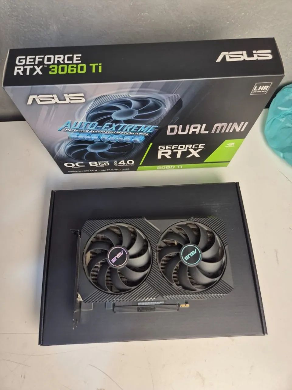 Placa de Vídeo RTX 3060 Ti ASUS Dual Mini - Perfeita | Completa na