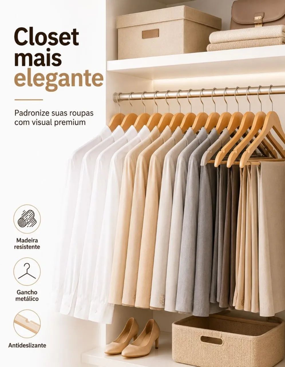 Kit 54 Cabides Wincy - Foto 2