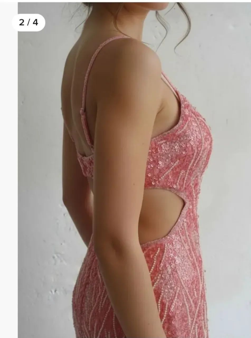 Vestido de festa goiaba - Foto 4