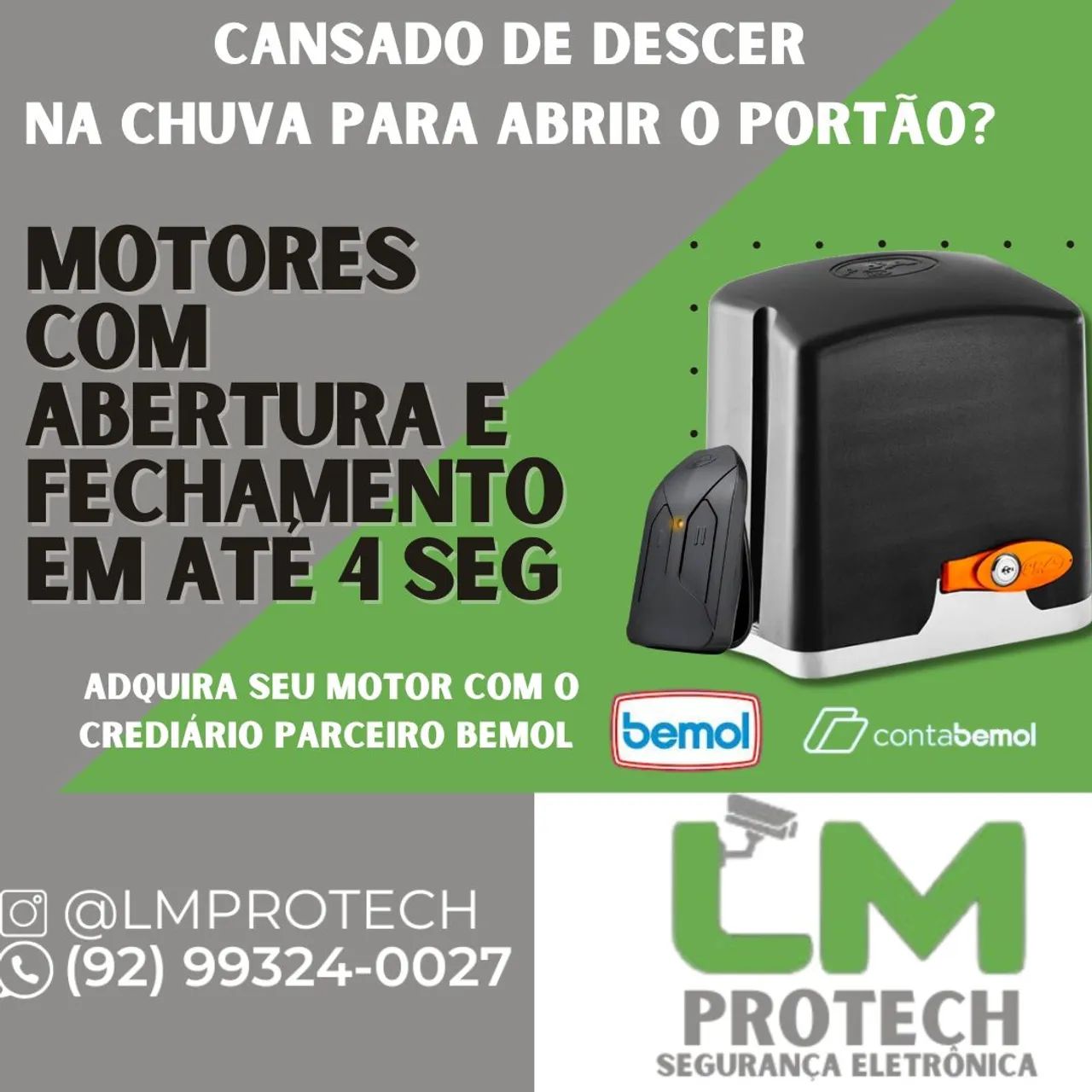 Motor pra portão e fechadura elétrica
