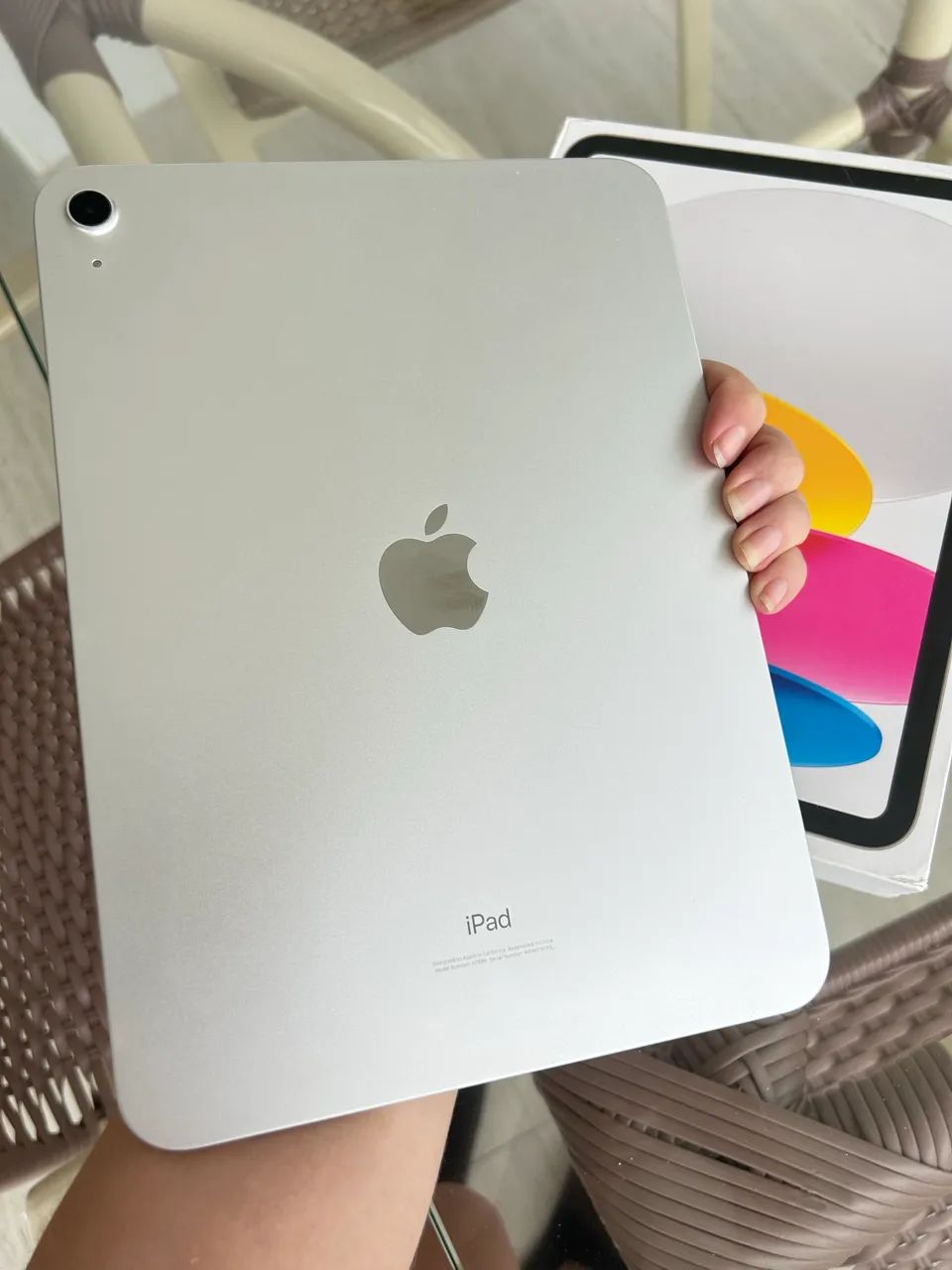 iPad Apple 10ª Geração 64GB Prata + Caneta + Caixa Original - Foto 5